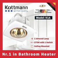 Đèn sưởi nhà tắm âm trần Kottmann 1 bóng 275w K1A