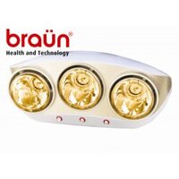 Đèn Sưởi Nhà Tắm Braun BU03G 3 Bóng Màu Vàng