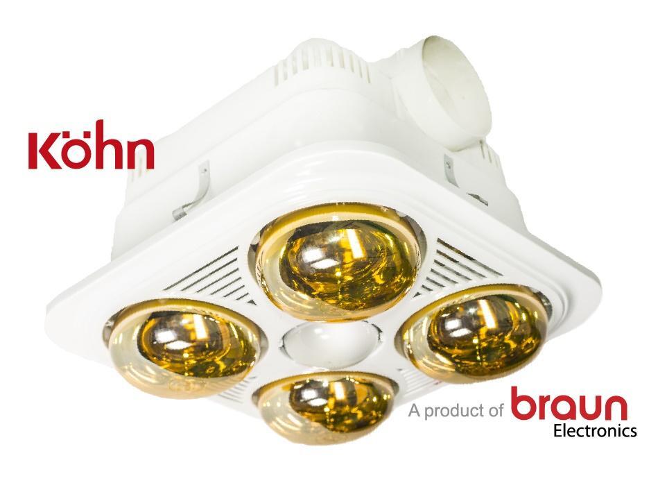 Đèn sưởi nhà tắm Braun BU04G