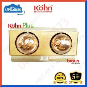 Đèn sưởi nhà tắm Braun Kohn KP02G Plus