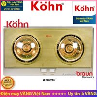 Đèn sưởi nhà tắm Braun Kohn KN02G - Hàng chính hãng