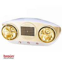 Đèn sưởi nhà tắm Braun BU02PG-01 (bóng vàng)