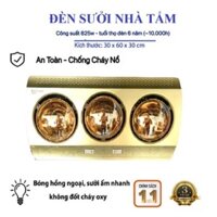 Đèn Sưởi Nhà Tắm Cao Cấp 2 Bóng,3 Bóng An Toàn, Chống Cháy Nổ, Tiết Kiệm Điện-Chính Hãng CTY-Bảo Hành 1Năm