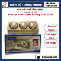 💥Đèn sưởi nhà tắm, đèn sưởi Homely 3 bóng, Đèn Sưởi Nhà Tắm Công Nghệ Đức, Chống Chói, Bảo Hành 12 Tháng