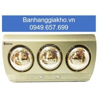Đèn sưởi nhà tắm Galaxy 3 bóng (Phủ nano Chống chói) GHL-3LY BH:5 năm