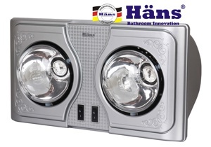 Đèn sưởi nhà tắm Hans H2B - 2 bóng