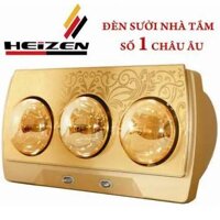 Đèn sưởi nhà tắm Heizen HE3BR 3 bóng có điều khiển của Hans tặng đèn sưởi 2 bg