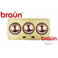 ĐÈN SƯỞI NHÀ TẮM KOHN BRAUN 3 BÓNG KN03G