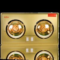 Đèn sưởi nhà tắm Kohn Luxury KU02G 2 bóng mạ vàng