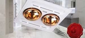 Đèn sưởi nhà tắm Kottmann K2B-Q - 2 bóng