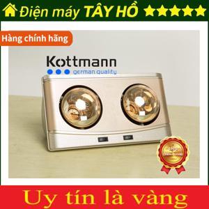 Đèn sưởi nhà tắm Kottmann K2B-Q - 2 bóng