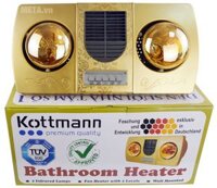 Đèn sưởi nhà tắm Kottmann K2B-HW-G sưởi gió vàng