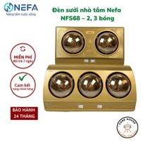 Đèn sưởi nhà tắm Nefa NFS68 – 2, 3 bóng