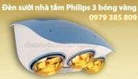 Đèn sưởi nhà tắm Philips 3 bóng