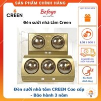 Đèn sưởi nhà tắm, phòng tắm Creen, loại 2 bóng, 3 bóng An toàn cho bé - Bảo hành 3 năm - [Ảnh+Video shop]