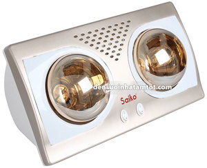 Đèn sưởi nhà tắm Saiko BH-2551H - 2 bóng vàng