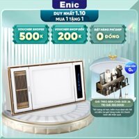 Đèn Sưởi phòng tắm Âm trần Enic KV - Sưởi ấm, thông gió, chiếu sáng, quạt mát, hút ẩm, màn hình LED dễ sử dụng