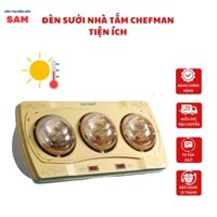 Đèn sưởi phòng tắm chefman CM – 662B 2 bóng, 3 bóng 825W, máy sưởi