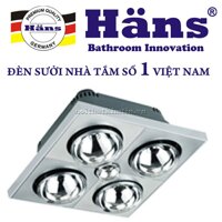 Đèn sưởi phòng tắm Hans H4B110 4 bóng