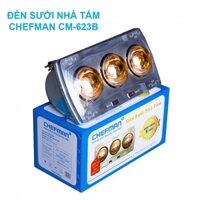 Đèn sưởi phòng tắm KAW chefman 3 bóng 825W tô điểm nhà tắm, sưởi nhiệt nhanh, chính hãng