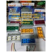 Đèn sườn xe ( COM BO 10 ĐÈN) đeng led sườn đèn hông xe tải, xe khách chuẩn Run lai sáng đẹp 12v 24v( mã 5006 RL)