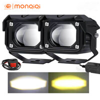 Đèn sương mù LED 12D 3" 100W 6000K 3000K 12000LM chuyên dụng cho xe máy/xe địa hình/xe tải/ô tô 12V 24V