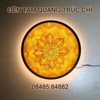 Đèn tam quang trúc chỉ thủ công từ bột tre chính hãng Đại việt trên ban thờ Madala6 kích thước 33cm giá rẻ ưu đãi Hà Nội