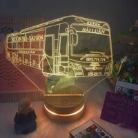 Đèn Tap lo Xe oto, trang trí khắc số Điện thoại theo yêu cầu