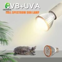 Đèn Terrarium ORNOOU, Bóng đèn LED bò sát toàn phổ 5.0 / 10.0, Đèn chiếu sáng UVA UVB E27 Bóng đèn sưởi thú cưng nhỏ cho rùa thằn lằn rắn