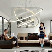 Đèn thả 3 vòng thân trắng trong 22861