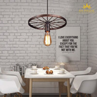 Đèn thả bàn ăn cổ điển bánh xe 8830/1