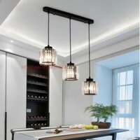 ĐÈN thả bộ 3 chao xám  C13, ĐÈN thả trang trí bàn ăn, quán cafee...