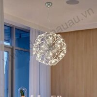 Đèn Thả Bồ Công Anh Thân Xi Inox Ø300 - Ø500mm DC8-TTK58