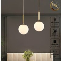 Đèn thả bóng tròn Dercor phòng khách, bàn ăn EVA, đèn thả phong cách hiện đại DG-002 E14 D150mm