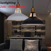 ĐÈN THẢ CHAO SẮT TRANG TRÍ QUÁN CAFE, NHÀ Ở ( ĐÈN BAO GỒM BÓNG LED EIDSON )