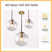 Đèn thả chao thủy tinh - đèn thả trần decor phòng ngủ, trang trí quán cafe tặng kèm bóng đèn E27 THCN 70-18
