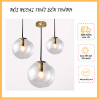 Đèn thả chao thủy tinh - đèn thả trần decor phòng ngủ, trang trí quán cafe tặng kèm bóng đèn E27 THCN 70-18