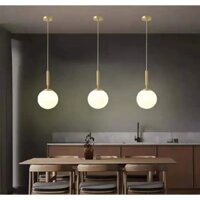 Đèn thả chao thủy tinh, Đèn thả bàn ăn, Đèn thả đầu giường, Đèn thả thông tầng phong cách Bắc Âu - Thiết kế theo yêu cầu