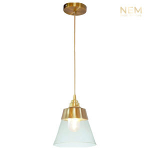 Đèn thả chao thủy tinh đuôi vàng TT.40