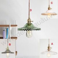 Đèn Thả Chao Thủy Tinh Kiểu Bắc Âu Ø220mm AL-BL022A