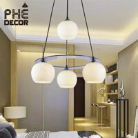ĐÈN THẢ CHÙM 4 BÓNG TRÒN
