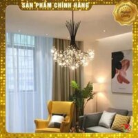 Đèn thả chùm hoa bồ công anh đen - đã bao gồm bóng