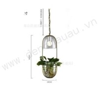 Đèn thả có chậu cây trồng hoa Ø190mm QN-TH9440