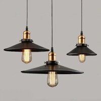 Đèn thả cổ điển chao đĩa trơn nông, đèn decor trang trí quán cafee, nhà hàng