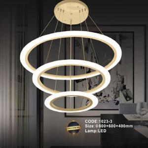 Đèn thả dây 3 vòng cao cấp 1023-3