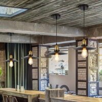 ĐÈN THẢ ĐĨA TRÒN ĐƠN - ĐUI ĐÈN E27 * 1 - BÓNG EDISON ST 64 - MODEL : ĐT 30