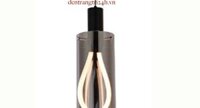 Đèn Thả đơn hiện đại ống thuỷ tinh màu khói có ống đèn led Ø120 x cao 390mm