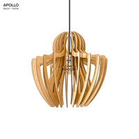 Đèn thả gỗ con nhện trang trí DTT 5609A