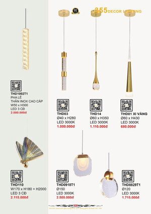 Đèn thả hiện đại THD14