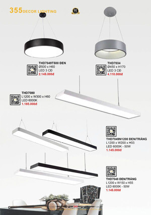 Đèn thả hiện đại THD7049N1200